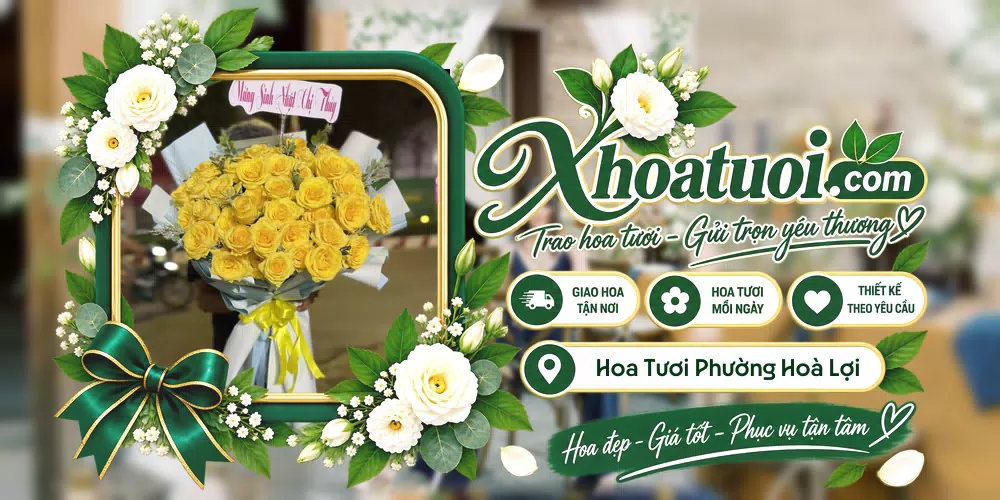 Hoa tươi Phường Hoà Lợi, Hồ Chí Minh giao tận nơi và thiết kế theo yêu cầu