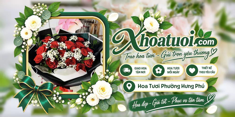 Hoa tươi Phường Hưng Phú, Cần Thơ giao tận nơi và thiết kế theo yêu cầu