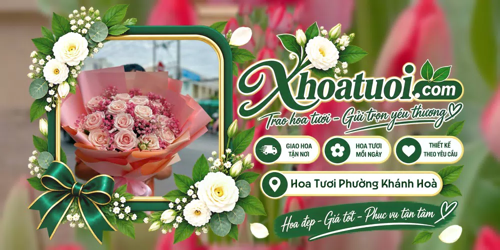 Hoa tươi Phường Khánh Hoà, Cần Thơ giao tận nơi và thiết kế theo yêu cầu