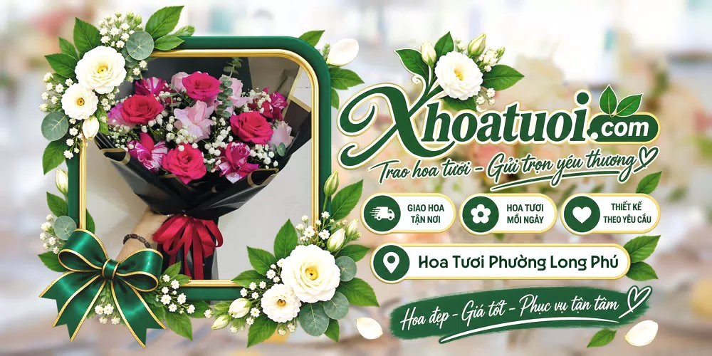 Hoa tươi Phường Long Phú, An Giang giao tận nơi và thiết kế theo yêu cầu