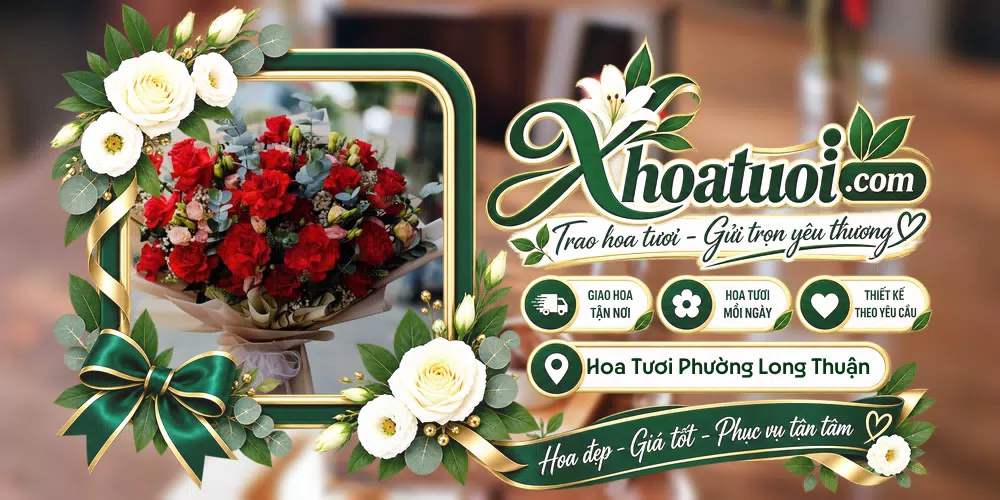 Hoa tươi Phường Long Thuận, Đồng Tháp giao tận nơi và thiết kế theo yêu cầu