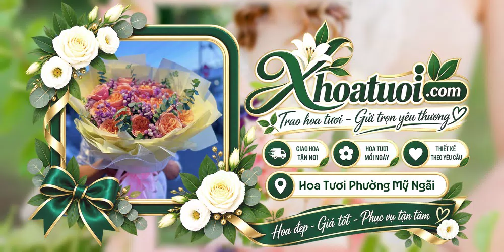 Hoa tươi Phường Mỹ Ngãi, Đồng Tháp giao tận nơi và thiết kế theo yêu cầu