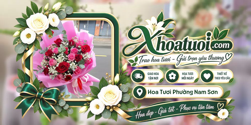 Hoa tươi Phường Nam Sơn, Bắc Ninh giao tận nơi và thiết kế theo yêu cầu