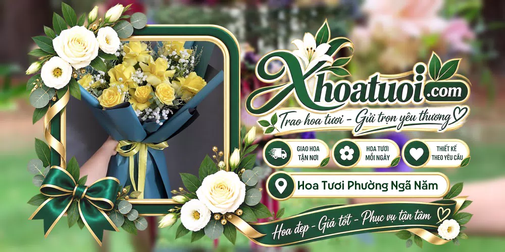 Hoa tươi Phường Ngã Năm, Cần Thơ giao tận nơi và thiết kế theo yêu cầu