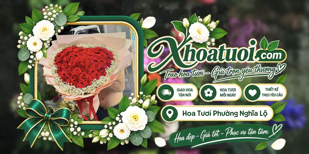 Hoa tươi Phường Nghĩa Lộ, Quảng Ngãi giao tận nơi và thiết kế theo yêu cầu