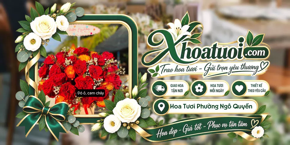 Hoa tươi Phường Ngô Quyền, Hải Phòng giao tận nơi và thiết kế theo yêu cầu