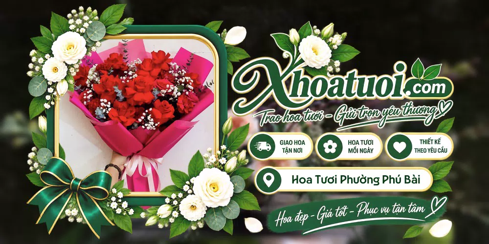 Hoa tươi Phường Phú Bài, Huế giao tận nơi và thiết kế theo yêu cầu