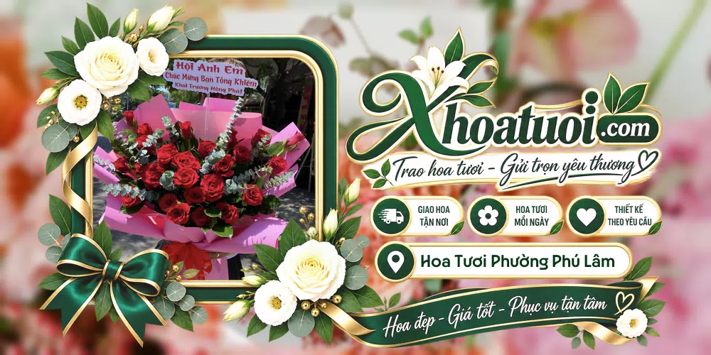 Hoa tươi Phường Phú Lâm, Hồ Chí Minh giao tận nơi và thiết kế theo yêu cầu