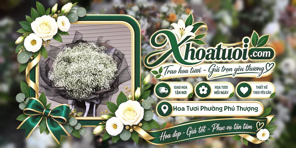 Hoa tươi Phường Phú Thượng, Hà Nội giao tận nơi và thiết kế theo yêu cầu