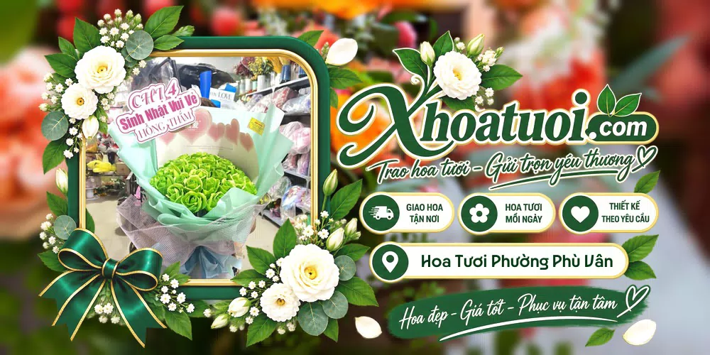 Hoa tươi Phường Phù Vân, Ninh Bình giao tận nơi và thiết kế theo yêu cầu