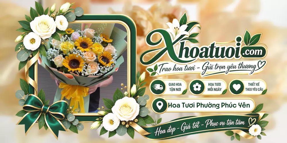Hoa tươi Phường Phúc Yên, Phú Thọ giao tận nơi và thiết kế theo yêu cầu