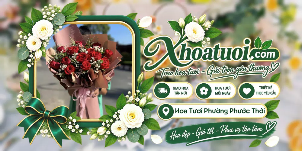 Hoa tươi Phường Phước Thới, Cần Thơ giao tận nơi và thiết kế theo yêu cầu