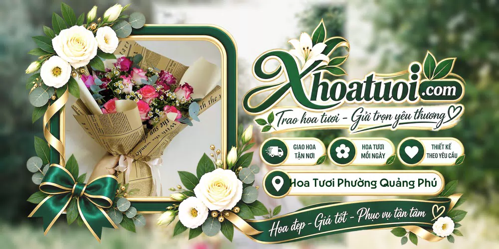 Hoa tươi Phường Quảng Phú, Đà Nẵng giao tận nơi và thiết kế theo yêu cầu