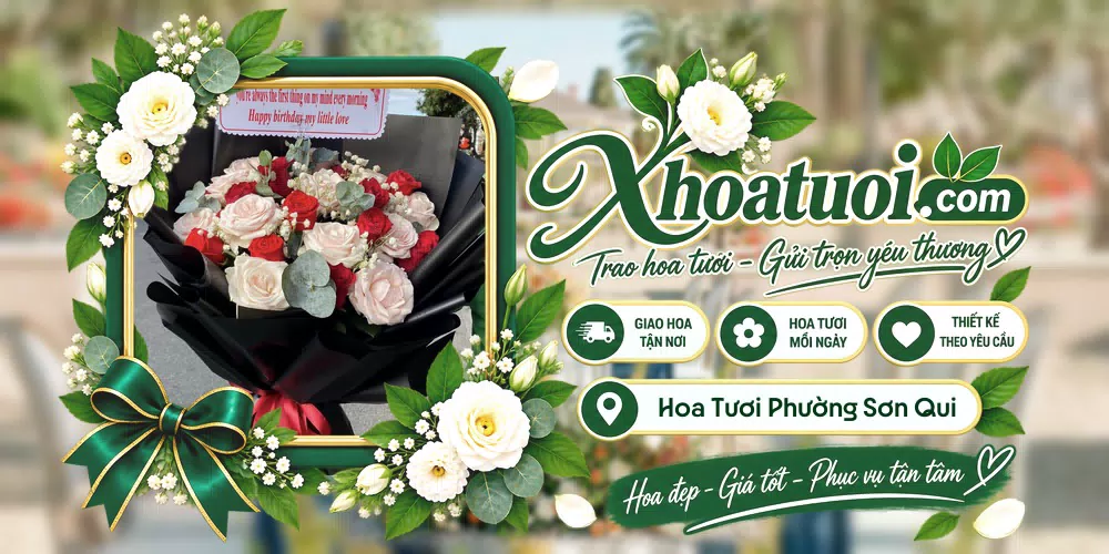 Hoa tươi Phường Sơn Qui, Đồng Tháp giao tận nơi và thiết kế theo yêu cầu