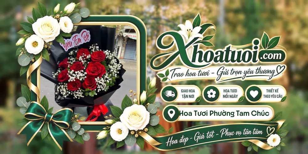 Hoa tươi Phường Tam Chúc, Ninh Bình giao tận nơi và thiết kế theo yêu cầu