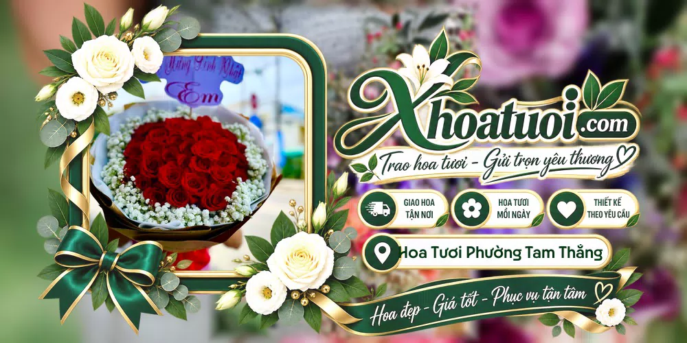 Hoa tươi Phường Tam Thắng, Hồ Chí Minh giao tận nơi và thiết kế theo yêu cầu