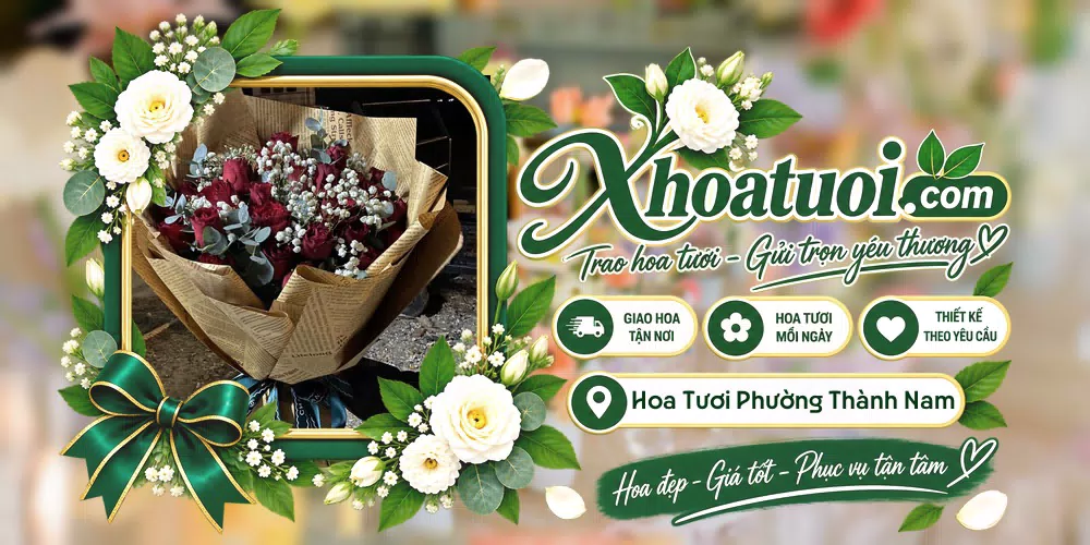 Hoa tươi Phường Thành Nam, Ninh Bình giao tận nơi và thiết kế theo yêu cầu