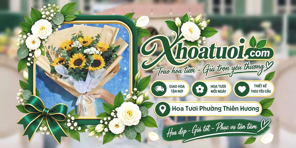 Hoa tươi Phường Thiên Hương, Hải Phòng giao tận nơi và thiết kế theo yêu cầu