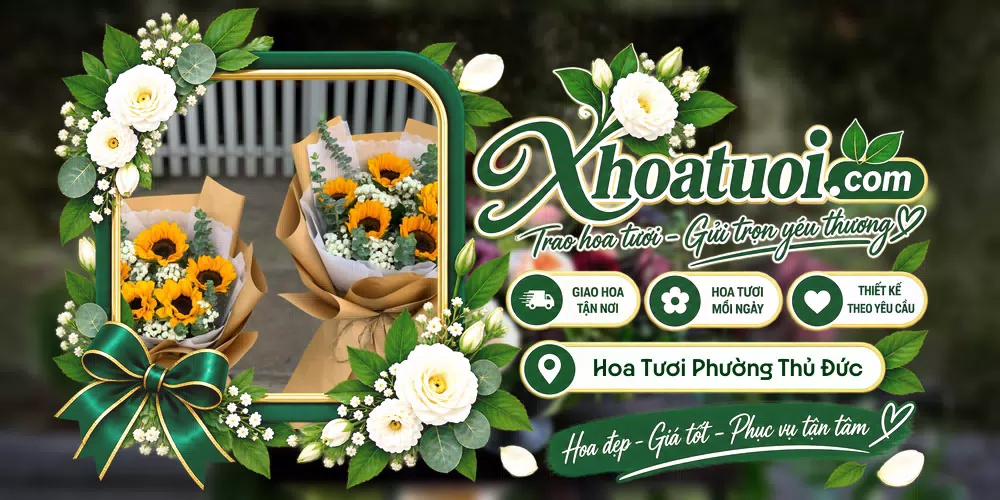 Hoa tươi Phường Thủ Đức, Hồ Chí Minh giao tận nơi và thiết kế theo yêu cầu