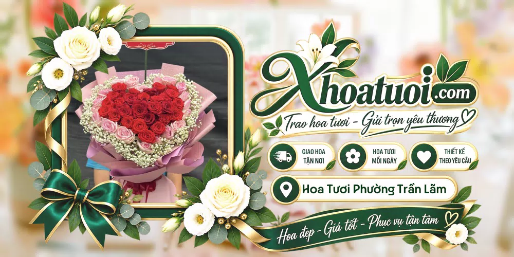 Hoa tươi Phường Trần Lãm, Hưng Yên giao tận nơi và thiết kế theo yêu cầu