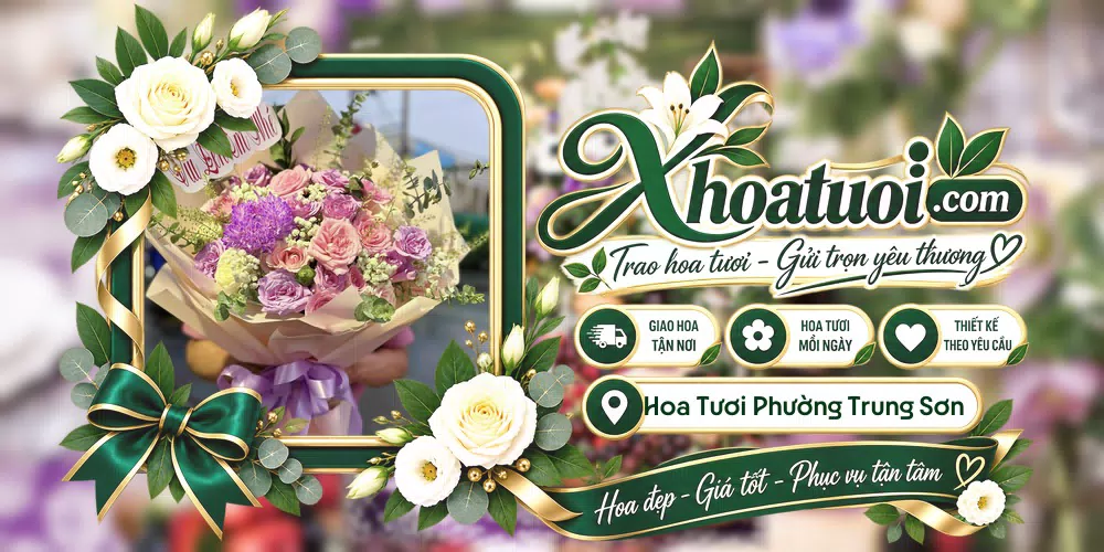 Hoa tươi Phường Trung Sơn, Ninh Bình giao tận nơi và thiết kế theo yêu cầu