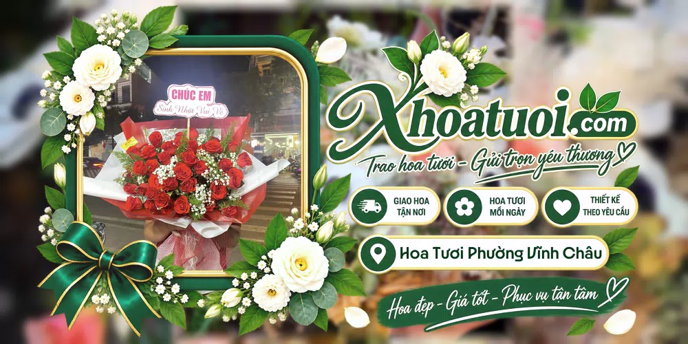 Hoa tươi Phường Vĩnh Châu, Cần Thơ giao tận nơi và thiết kế theo yêu cầu