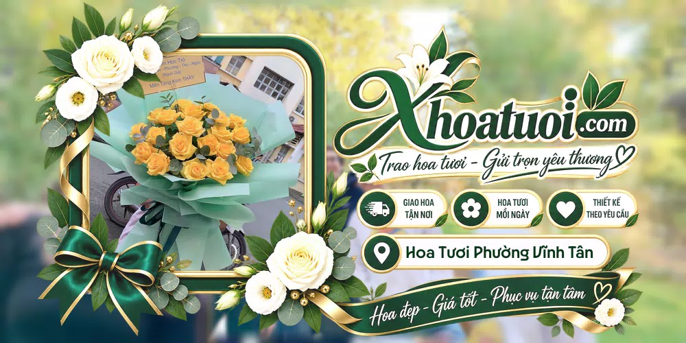 Hoa tươi Phường Vĩnh Tân, Hồ Chí Minh giao tận nơi và thiết kế theo yêu cầu