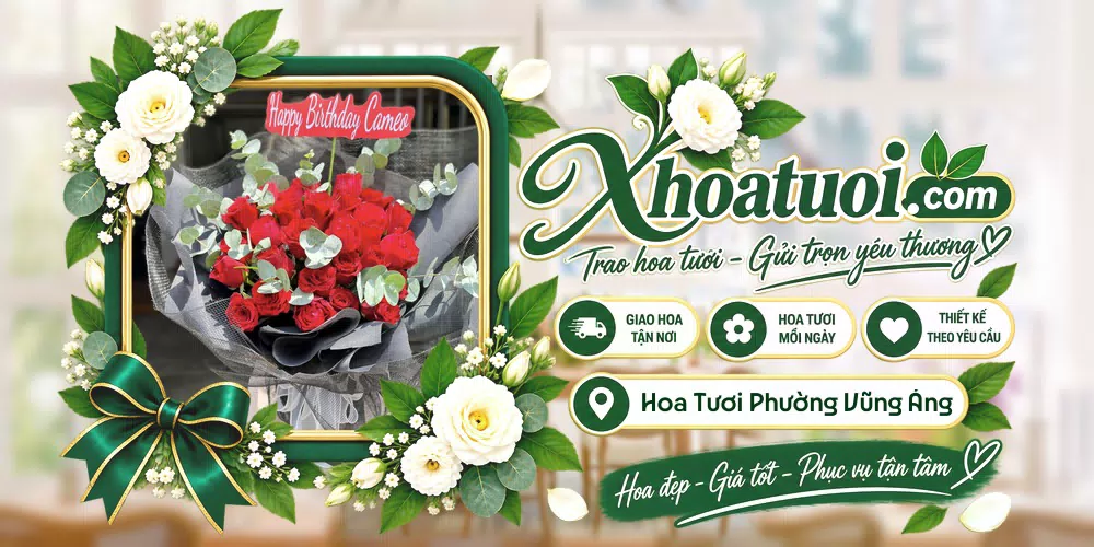 Hoa tươi Phường Vũng Áng, Hà Tĩnh giao tận nơi và thiết kế theo yêu cầu