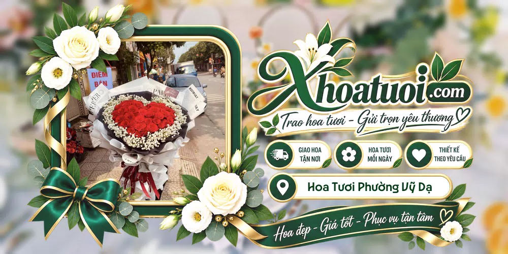 Hoa tươi Phường Vỹ Dạ, Huế giao tận nơi và thiết kế theo yêu cầu