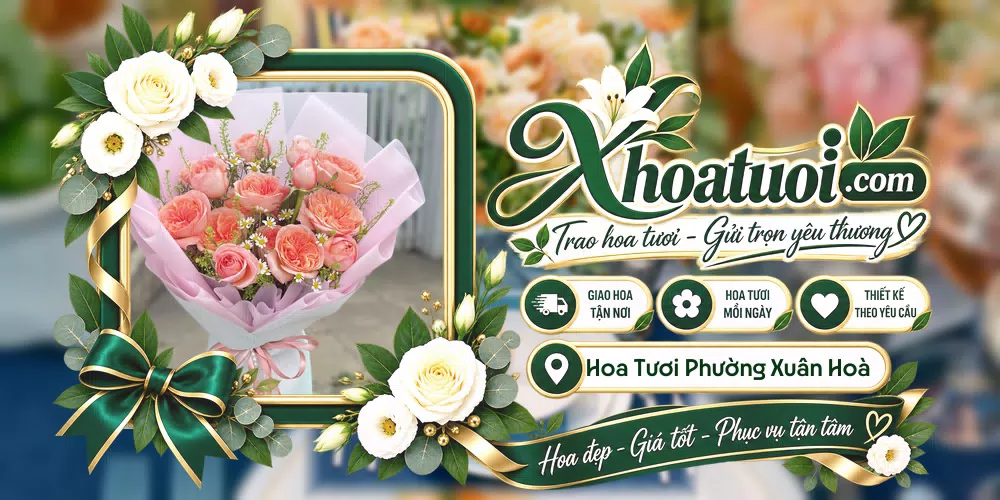 Hoa tươi Phường Xuân Hoà, Hồ Chí Minh giao tận nơi và thiết kế theo yêu cầu