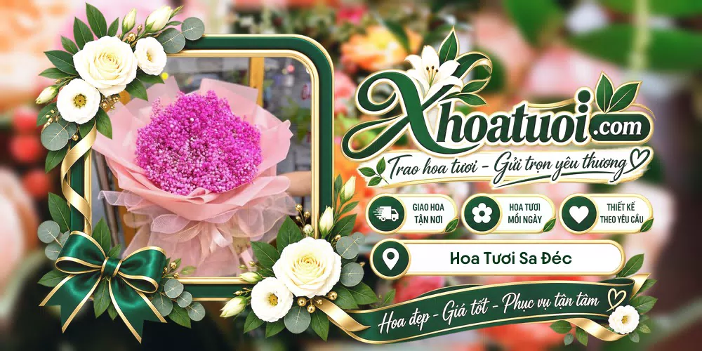 Hoa tươi Sa Đéc, Đồng Tháp giao tận nơi và thiết kế theo yêu cầu