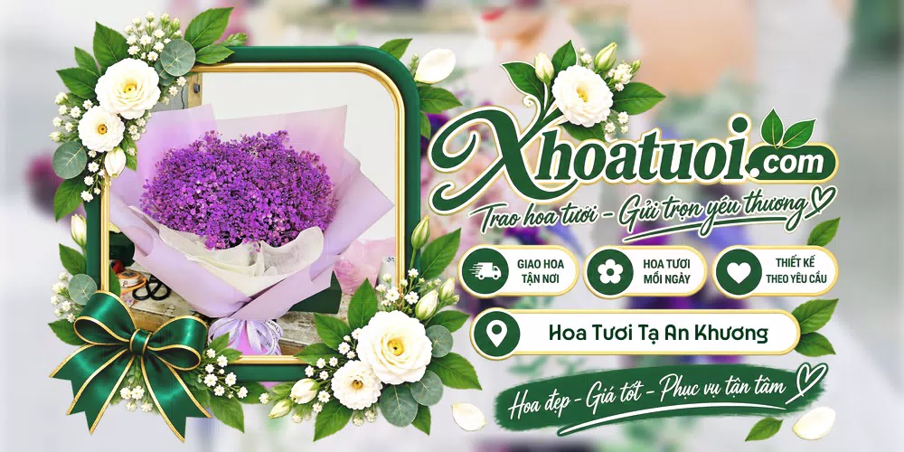 Hoa tươi Xã Tạ An Khương, Cà Mau giao tận nơi và thiết kế theo yêu cầu
