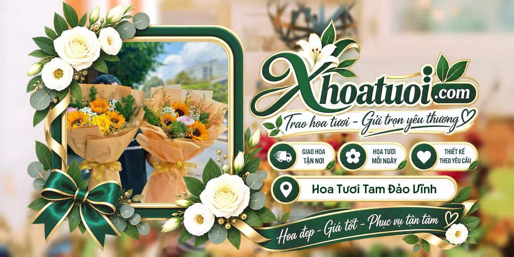 Hoa tươi Tam Đảo Vĩnh Phúc, Phú Thọ giao tận nơi và thiết kế theo yêu cầu