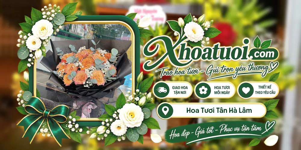 Hoa tươi Xã Tân Hà Lâm Hà, Lâm Đồng giao tận nơi và thiết kế theo yêu cầu