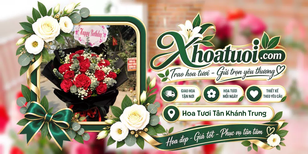 Hoa tươi Xã Tân Khánh Trung, Đồng Tháp giao tận nơi và thiết kế theo yêu cầu