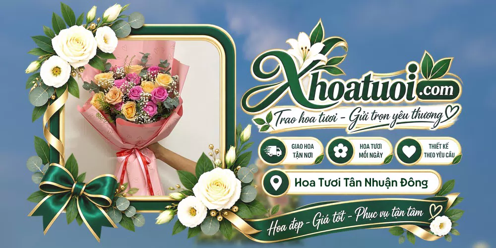 Hoa tươi Xã Tân Nhuận Đông, Đồng Tháp giao tận nơi và thiết kế theo yêu cầu