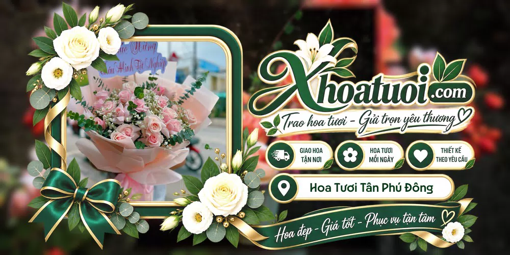 Hoa tươi Xã Tân Phú Đông, Đồng Tháp giao tận nơi và thiết kế theo yêu cầu