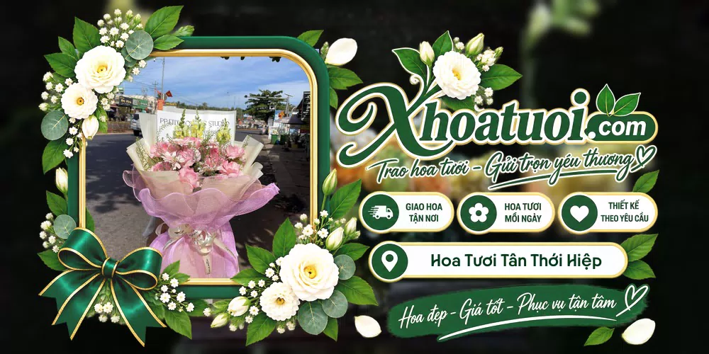 Hoa tươi Phường Tân Thới Hiệp, Hồ Chí Minh giao tận nơi và thiết kế theo yêu cầu