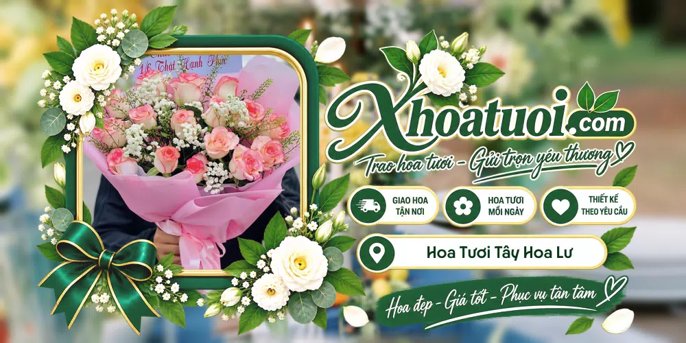 Hoa tươi Phường Tây Hoa Lư, Ninh Bình giao tận nơi và thiết kế theo yêu cầu