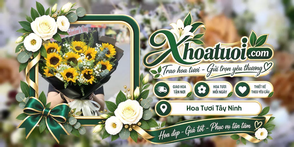 Hoa tươi Tây Ninh giao tận nơi và thiết kế theo yêu cầu