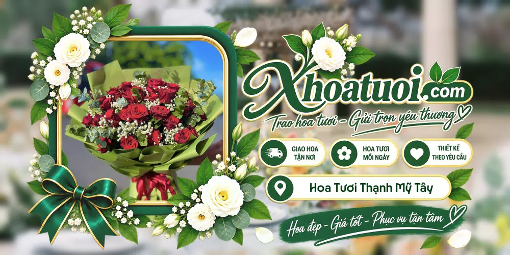 Hoa tươi Phường Thạnh Mỹ Tây, Hồ Chí Minh giao tận nơi và thiết kế theo yêu cầu