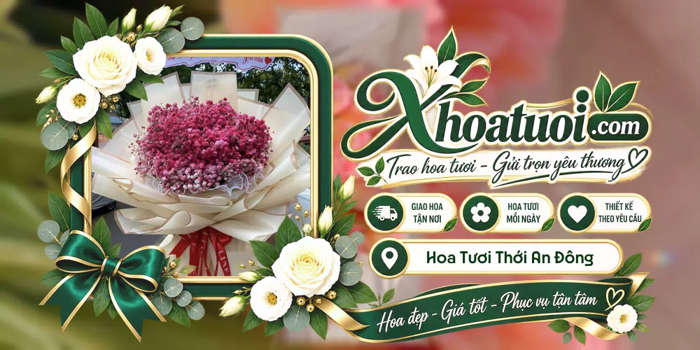 Hoa tươi Phường Thới An Đông, Cần Thơ giao tận nơi và thiết kế theo yêu cầu