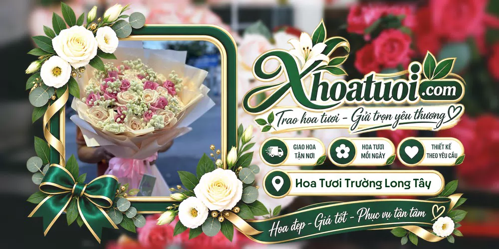 Hoa tươi Xã Trường Long Tây, Cần Thơ giao tận nơi và thiết kế theo yêu cầu