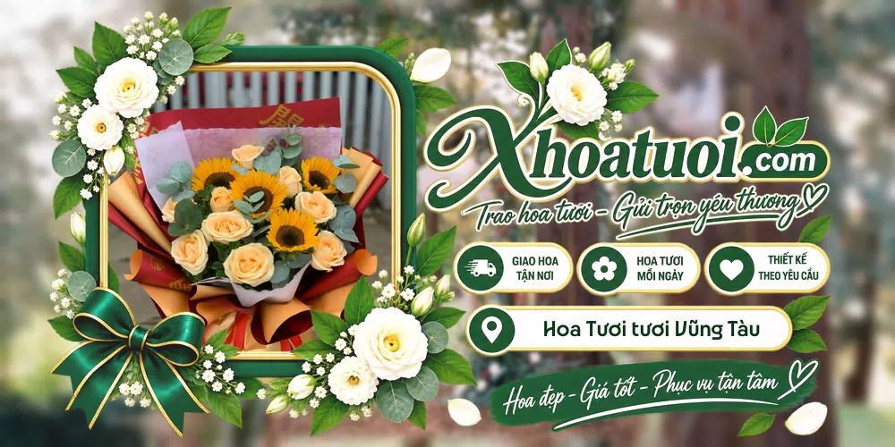 Hoa tươi tươi Vũng Tàu, Hồ Chí Minh giao tận nơi và thiết kế theo yêu cầu