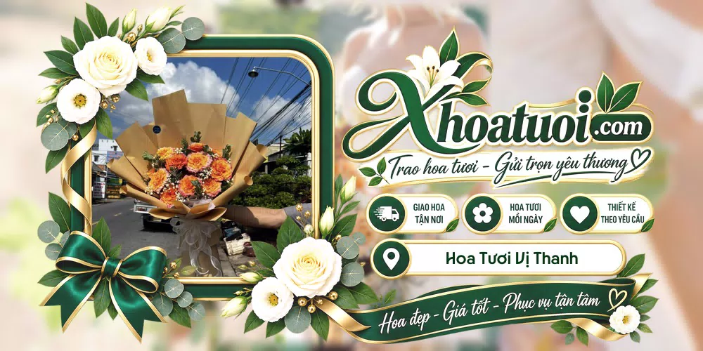 Hoa tươi Vị Thanh, Cần Thơ giao tận nơi và thiết kế theo yêu cầu