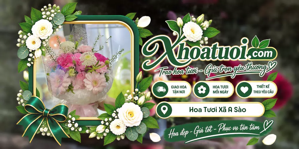 Hoa tươi Xã A Sào, Hưng Yên giao tận nơi và thiết kế theo yêu cầu