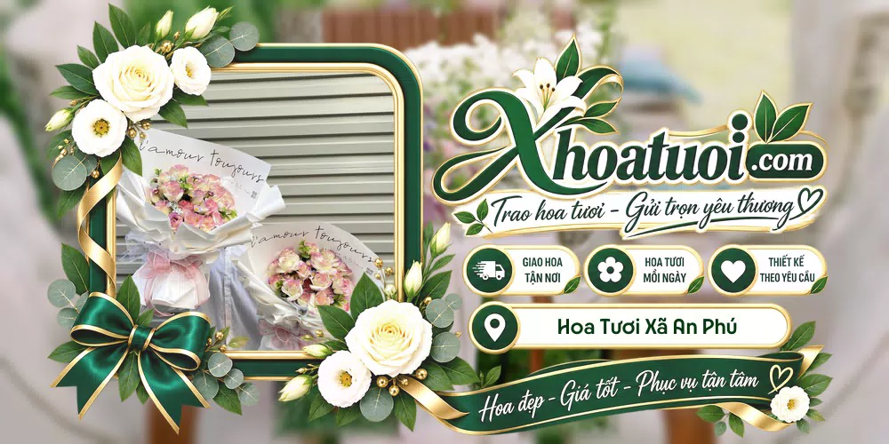 Hoa tươi Xã An Phú, An Giang giao tận nơi và thiết kế theo yêu cầu