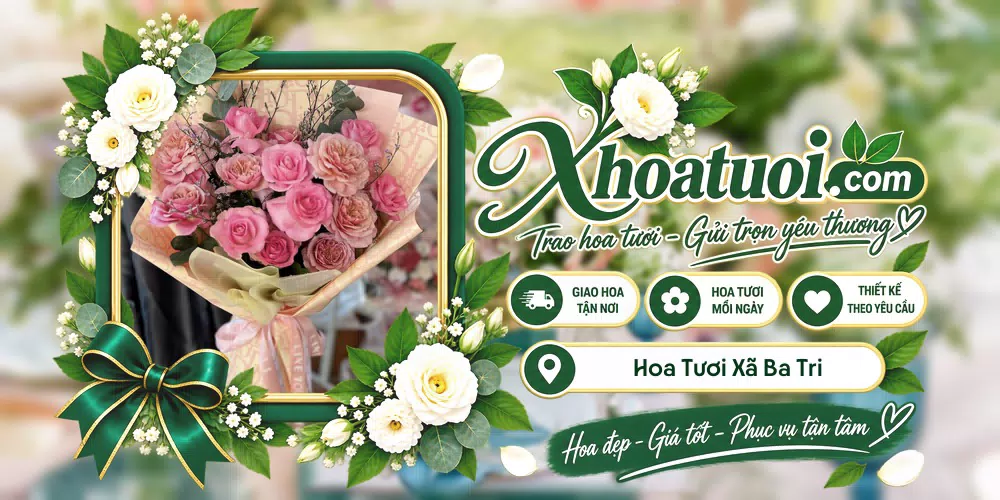 Hoa tươi Xã Ba Tri, Vĩnh Long giao tận nơi và thiết kế theo yêu cầu