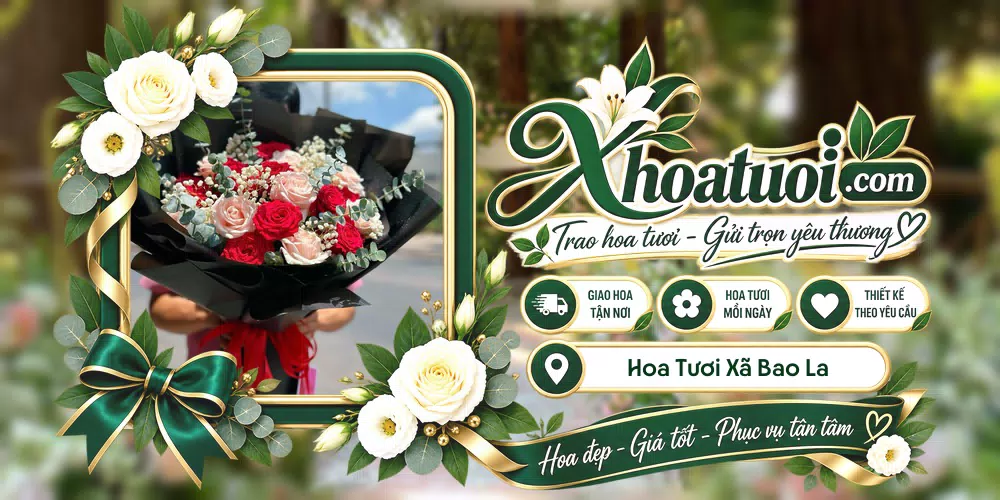 Hoa tươi Xã Bao La, Phú Thọ giao tận nơi và thiết kế theo yêu cầu