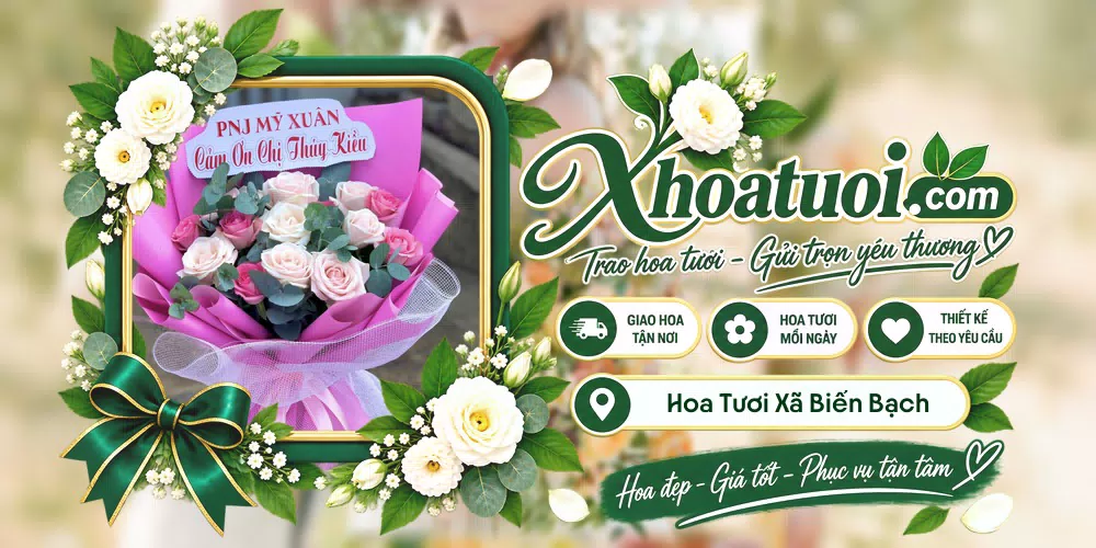 Hoa tươi Xã Biển Bạch, Cà Mau giao tận nơi và thiết kế theo yêu cầu